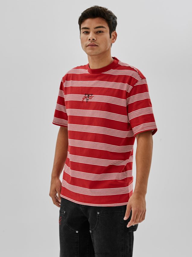 Guess stripete t-skjorte rød multi rød multi menn F0LJ801317