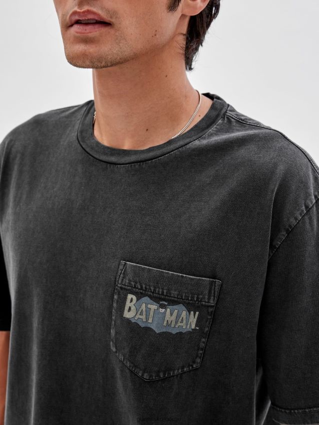 Guess svart multi batman t-skjorte med ryggtrykk svart multi menn F0LJ80678