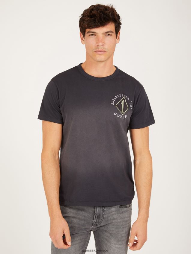 Guess svart patch t-skjorte svart menn F0LJ801149