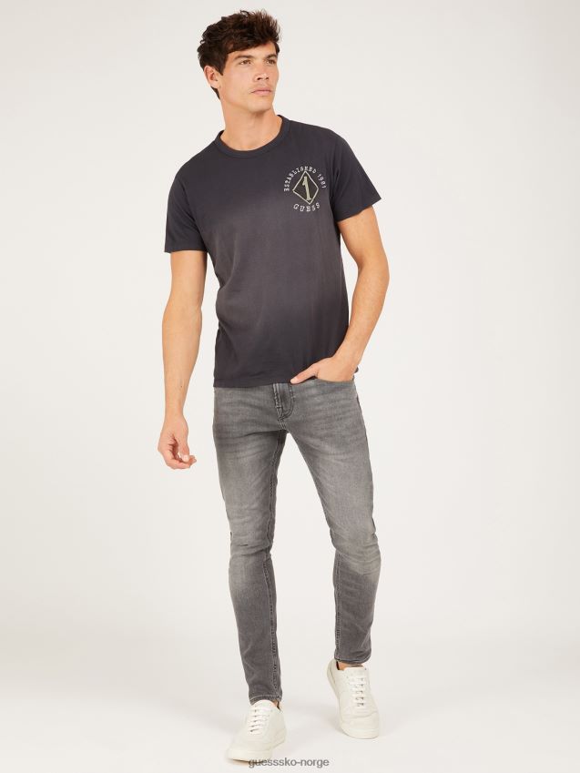 Guess svart patch t-skjorte svart menn F0LJ801149