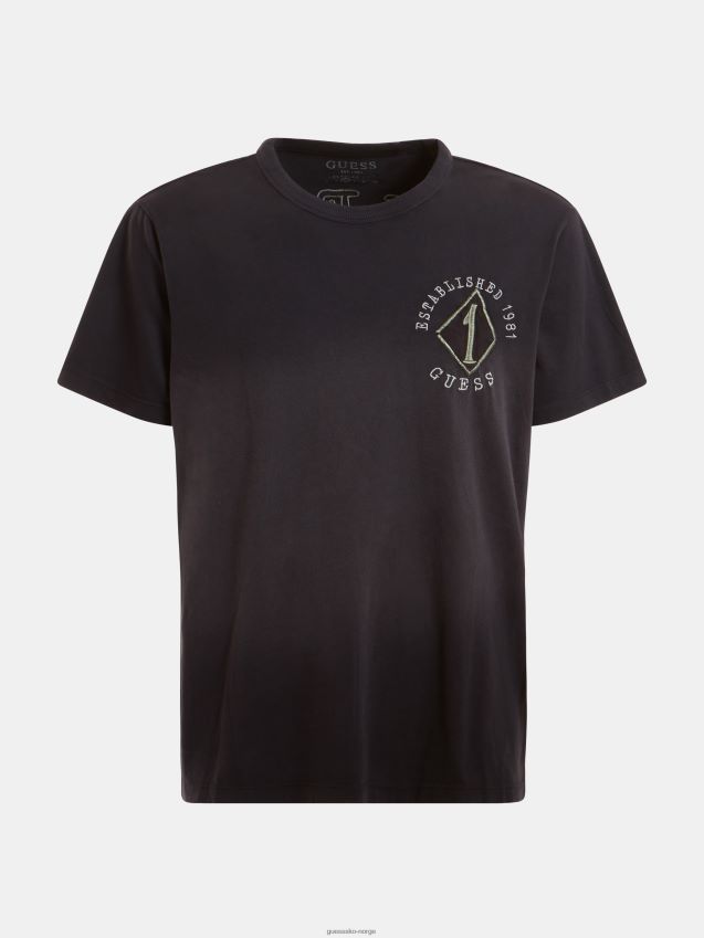 Guess svart patch t-skjorte svart menn F0LJ801149