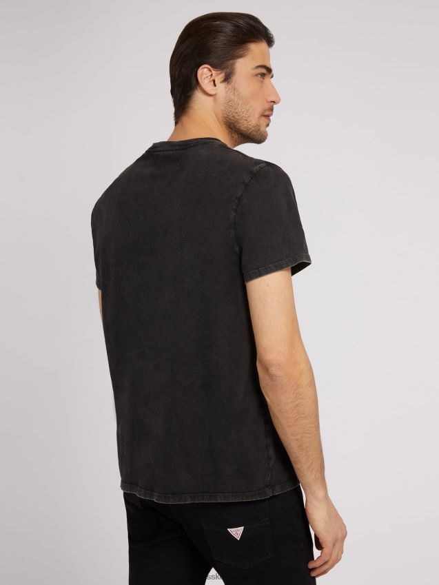 Guess svart t-skjorte med flere fronter svart multi menn F0LJ80313