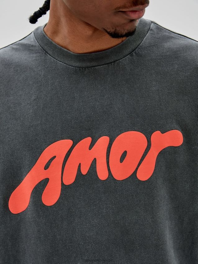 Guess svart t-skjorte med trykk foran svart menn F0LJ80570