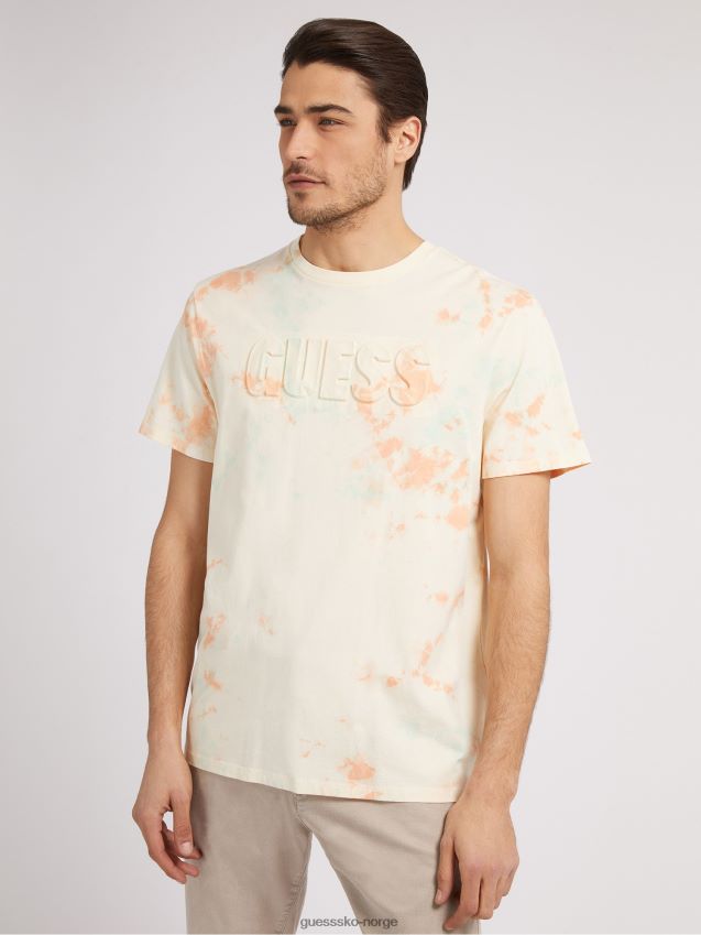 Guess tie-dye t-skjorte hvit multi hvit multi menn F0LJ80159