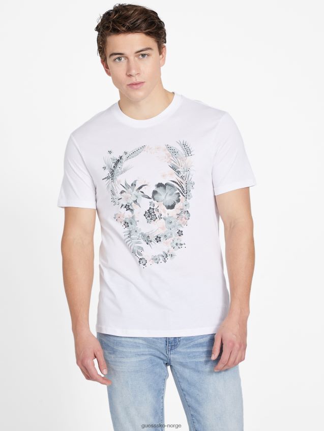 Guess Bantan crewneck t-skjorte ren hvit Ren hvit menn F0LJ808473