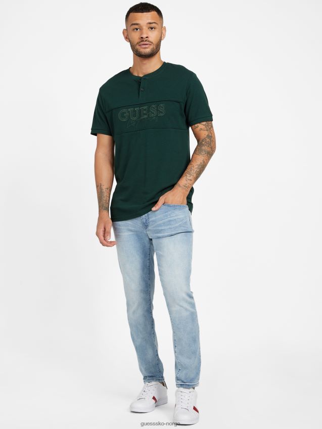 Guess alpine grove eco otis henley tee alpin lund menn F0LJ808434