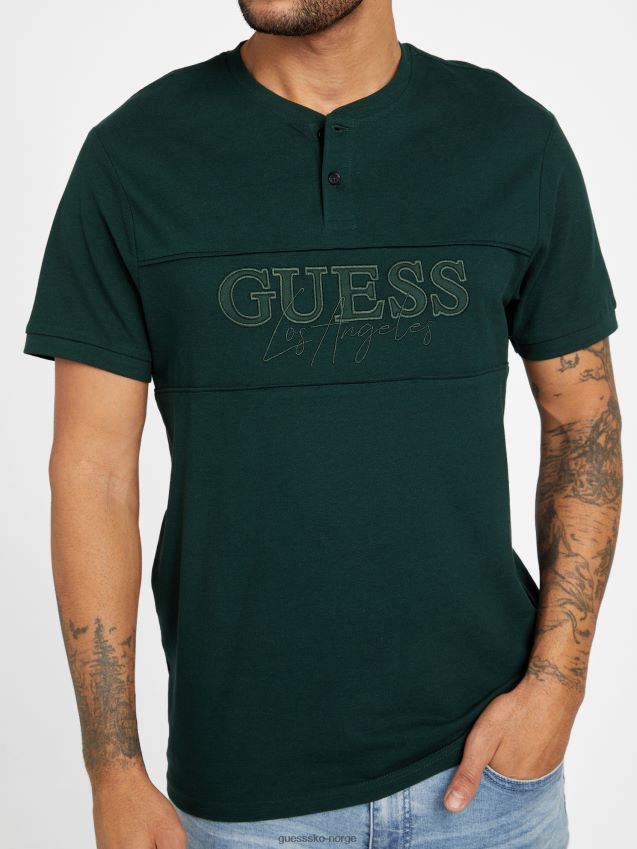 Guess alpine grove eco otis henley tee alpin lund menn F0LJ808434