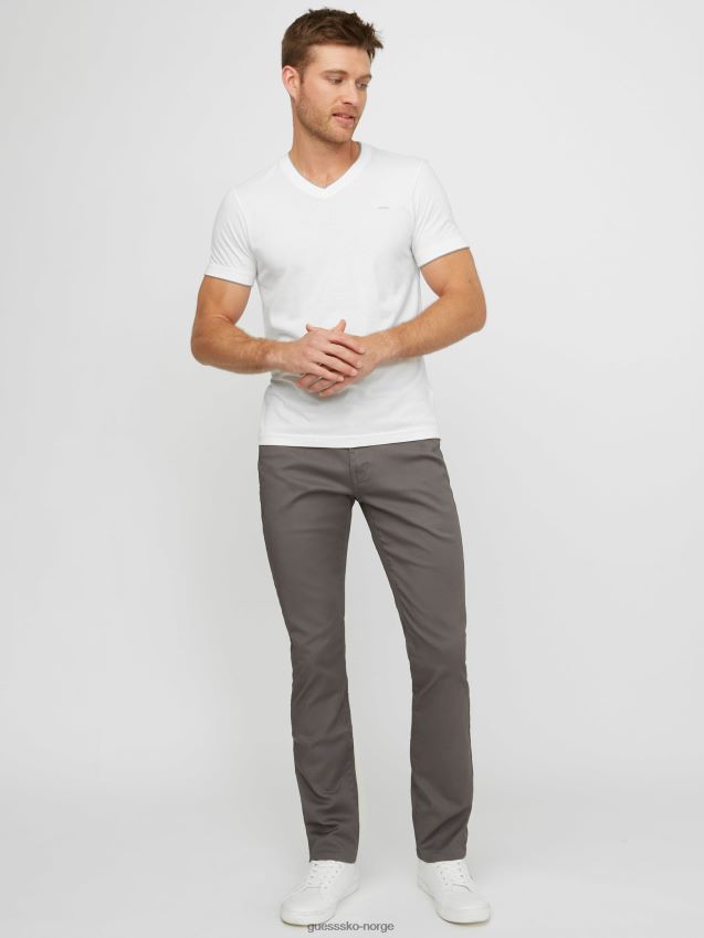 Guess armin v-hals t-skjorte ren hvit Ren hvit menn F0LJ808299