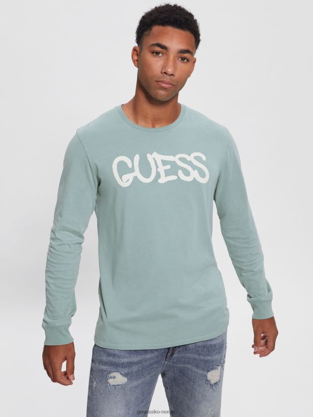 Guess ballong jente t-skjorte sheri blå multi sheri blå multi menn F0LJ8010853