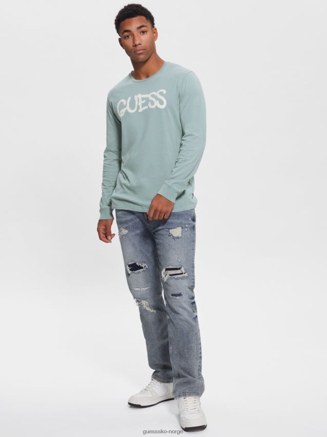 Guess ballong jente t-skjorte sheri blå multi sheri blå multi menn F0LJ8010853