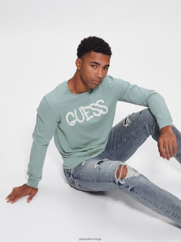 Guess ballong jente t-skjorte sheri blå multi sheri blå multi menn F0LJ8010853