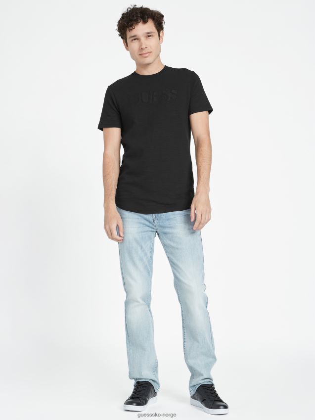 Guess charlie t-skjorte kulsort kulsvart menn F0LJ808301