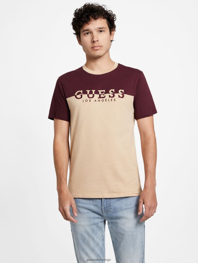 Guess davion logo med rund hals t-skjorte g118 g118 menn F0LJ808541