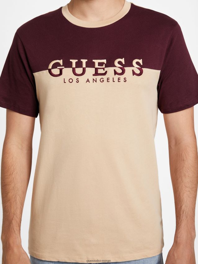 Guess davion logo med rund hals t-skjorte g118 g118 menn F0LJ808541