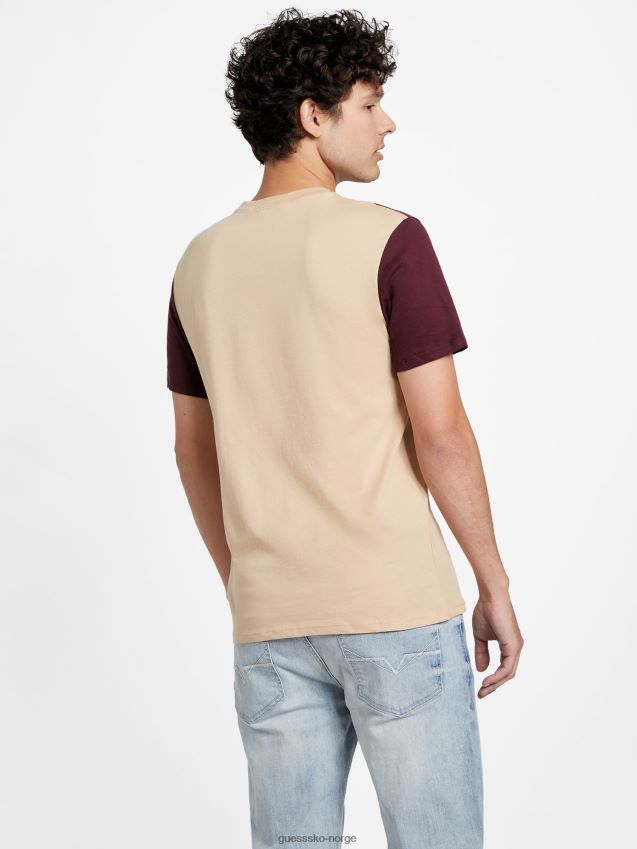 Guess davion logo med rund hals t-skjorte g118 g118 menn F0LJ808541