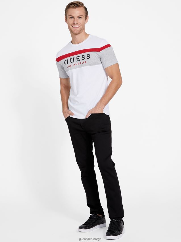 Guess eco gioly crewneck t-skjorte ren hvit Ren hvit menn F0LJ808222