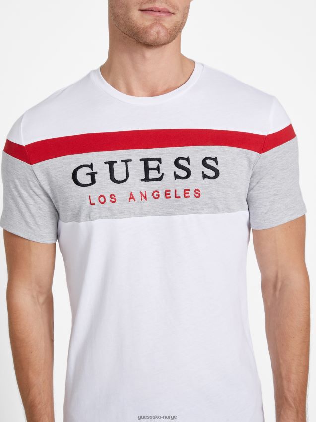 Guess eco gioly crewneck t-skjorte ren hvit Ren hvit menn F0LJ808222