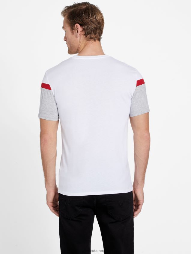 Guess eco gioly crewneck t-skjorte ren hvit Ren hvit menn F0LJ808222