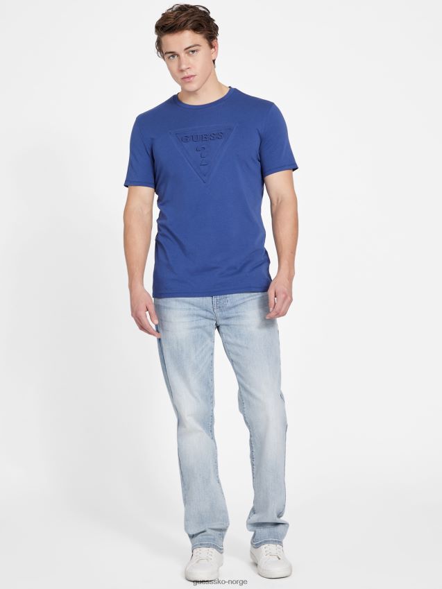 Guess eco gustavo crewneck t-skjorte gloaming gloaming menn F0LJ808419