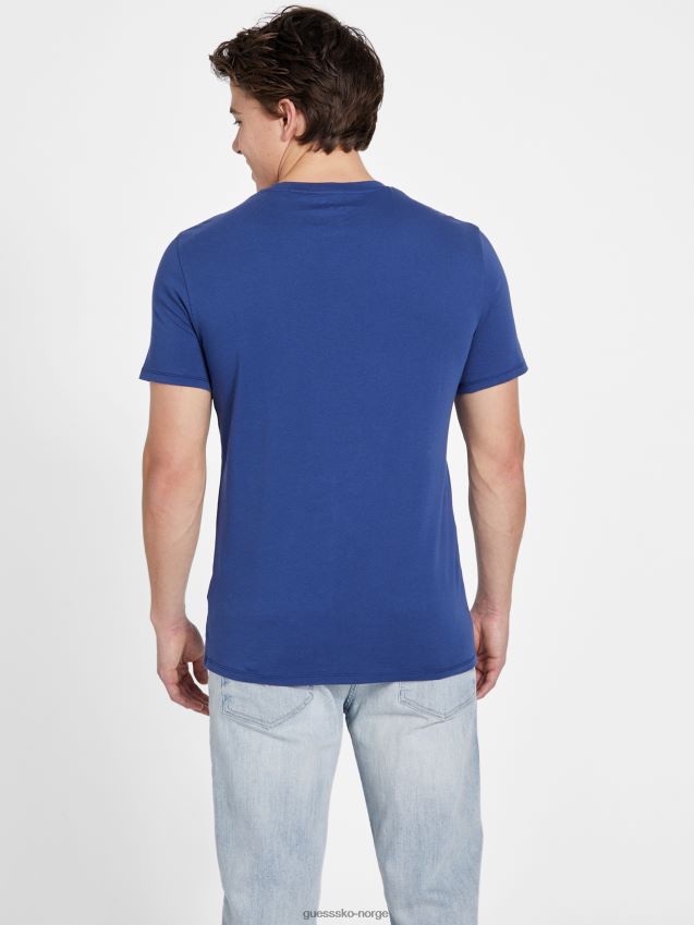 Guess eco gustavo crewneck t-skjorte gloaming gloaming menn F0LJ808419