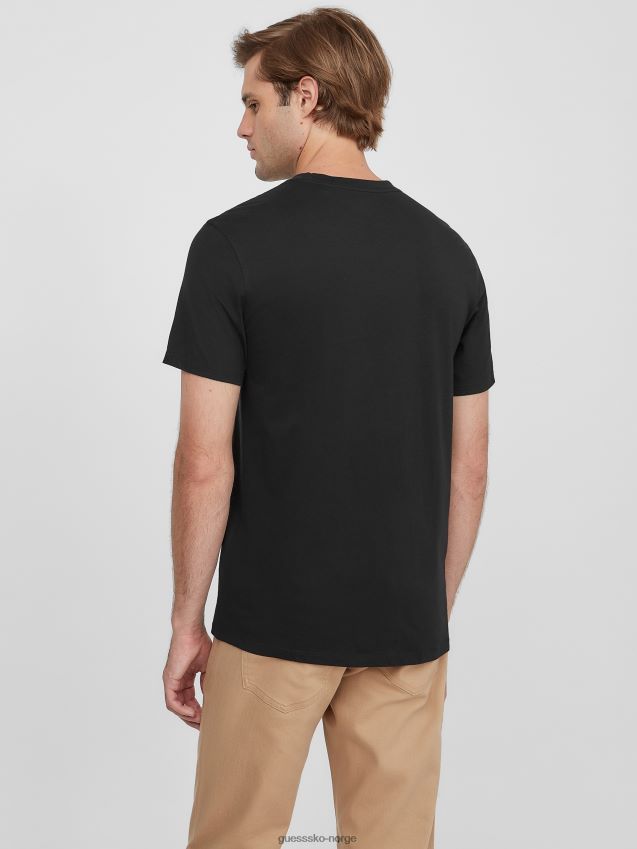 Guess eco lords t-skjorte kulsort kulsvart menn F0LJ808532