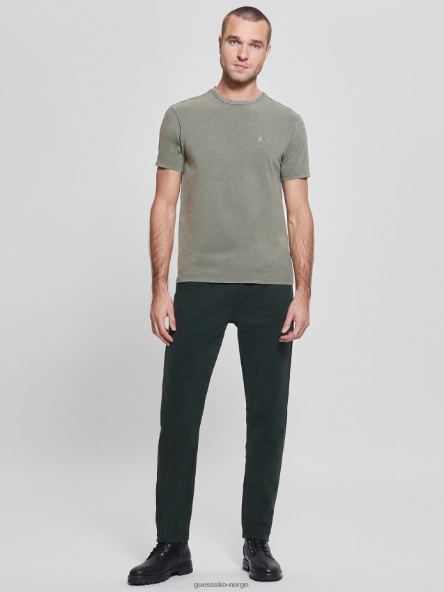 Guess eli washed tee jungle greens multi jungelgreener multi menn F0LJ8010614