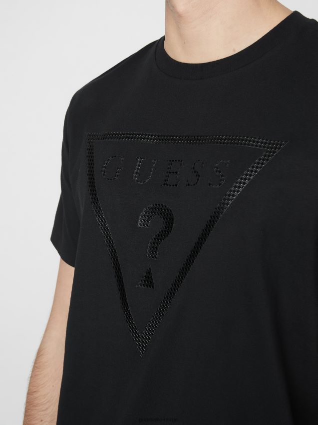 Guess erikk logo t-skjorte kulsort kulsvart menn F0LJ808065