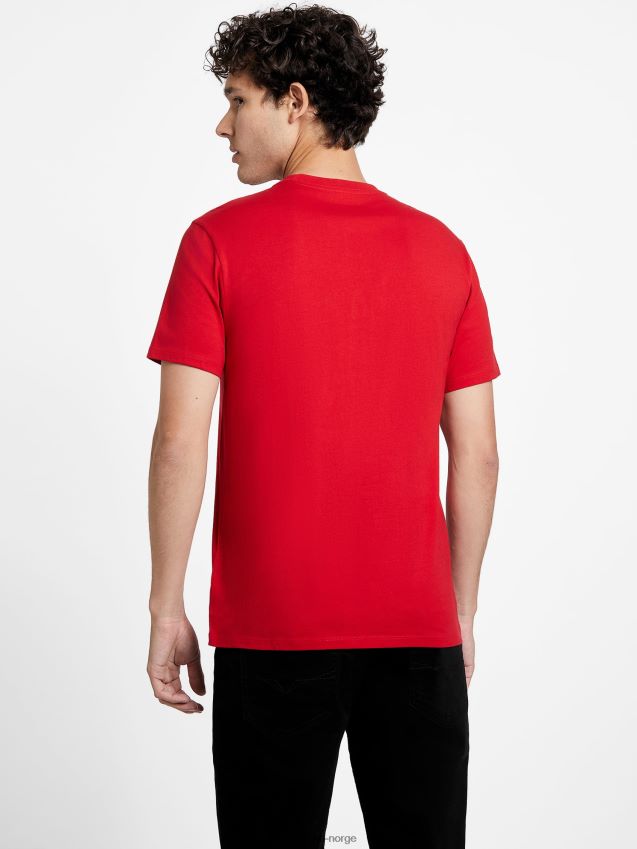 Guess erikk logo t-skjorte varsity rød varsity rød menn F0LJ808413