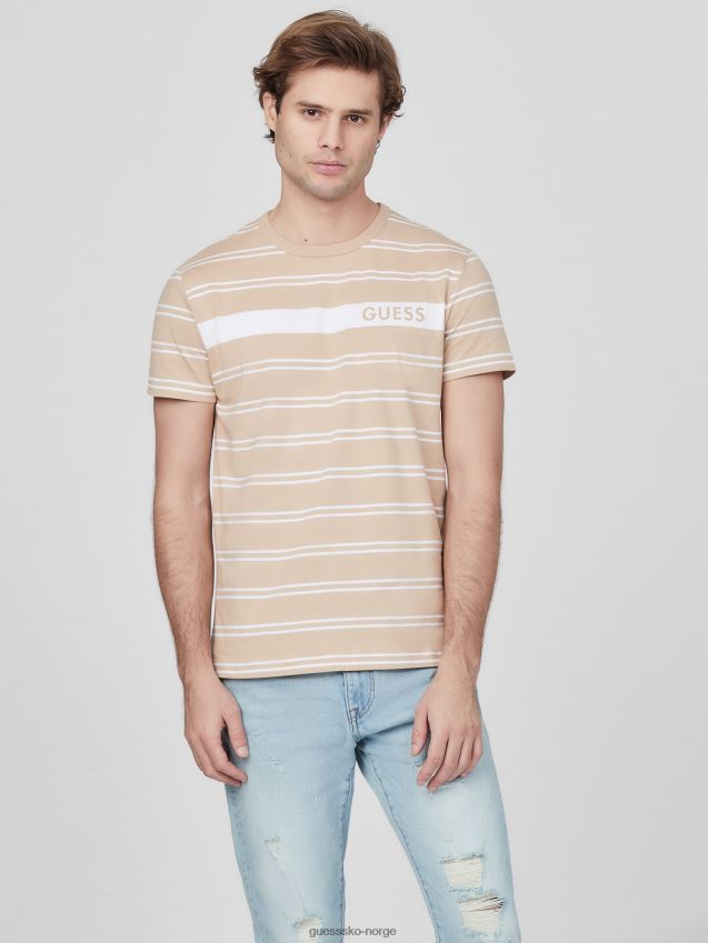 Guess g118 peter stripete t-skjorte g118 menn F0LJ808202