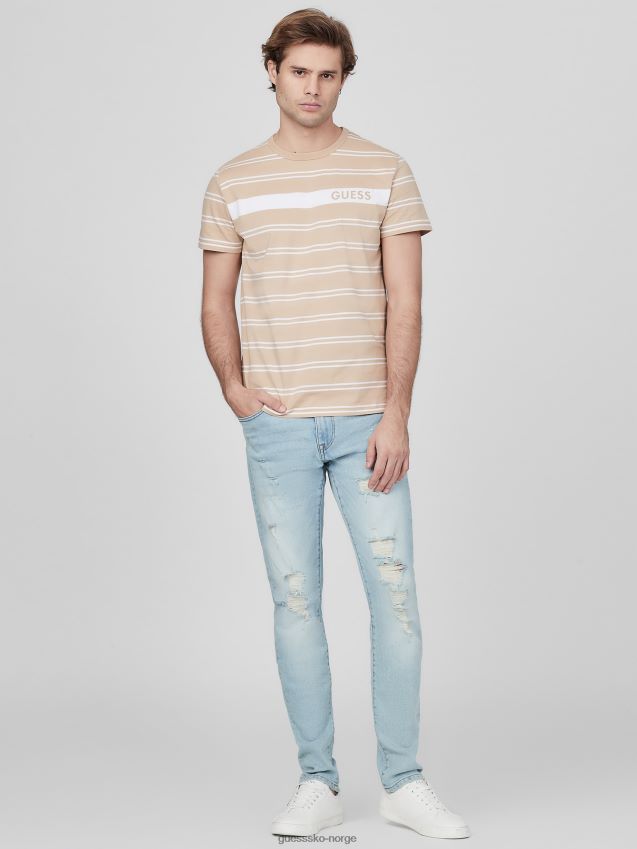 Guess g118 peter stripete t-skjorte g118 menn F0LJ808202