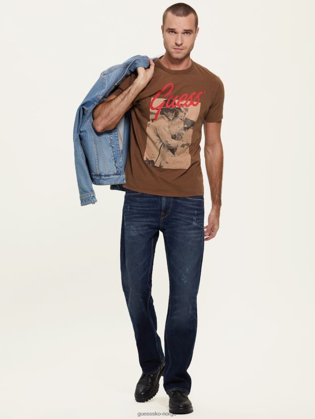 Guess garrafa multi ikonisk foto-t-skjorte garrafa multi menn F0LJ8010824