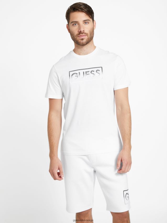 Guess hartley logo t-skjorte ren hvit Ren hvit menn F0LJ808587