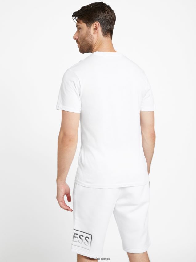 Guess hartley logo t-skjorte ren hvit Ren hvit menn F0LJ808587