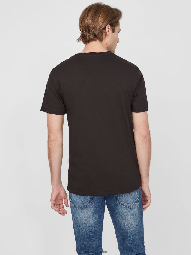 Guess jet black griffin tiger t-skjorte kulsvart menn F0LJ808302