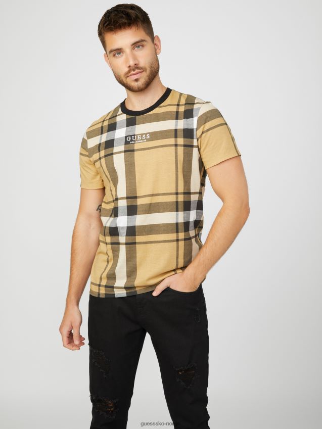 Guess jet black multi hertz t-skjorte jet black multi menn F0LJ808432