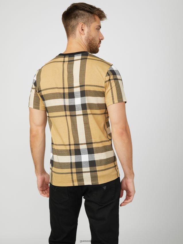 Guess jet black multi hertz t-skjorte jet black multi menn F0LJ808432