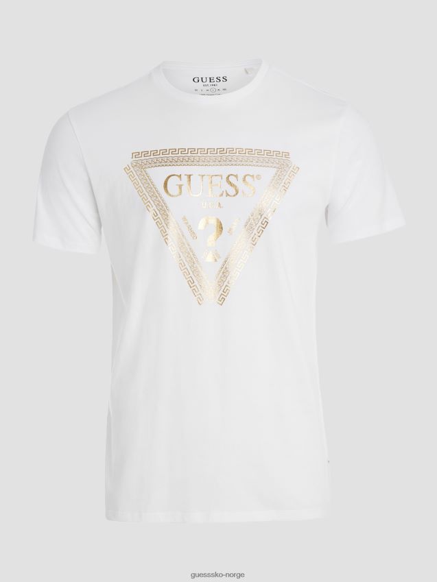 Guess kjedelogo-t-skjorte i ren hvit Ren hvit menn F0LJ8010348