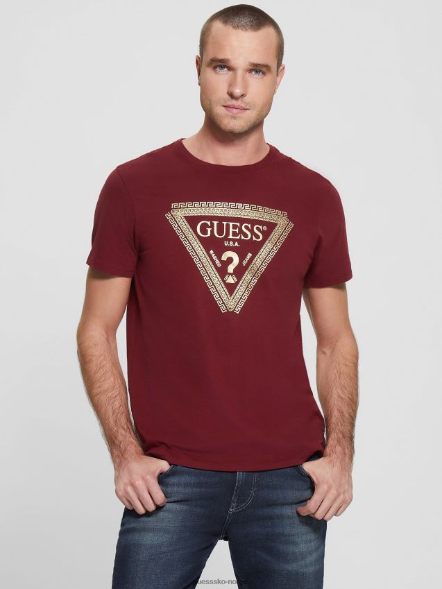 Guess kjedelogo-t-skjorte pinot noir a586 pinot noir a586 menn F0LJ8010784