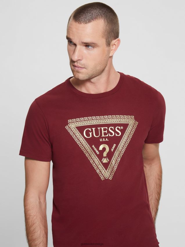 Guess kjedelogo-t-skjorte pinot noir a586 pinot noir a586 menn F0LJ8010784