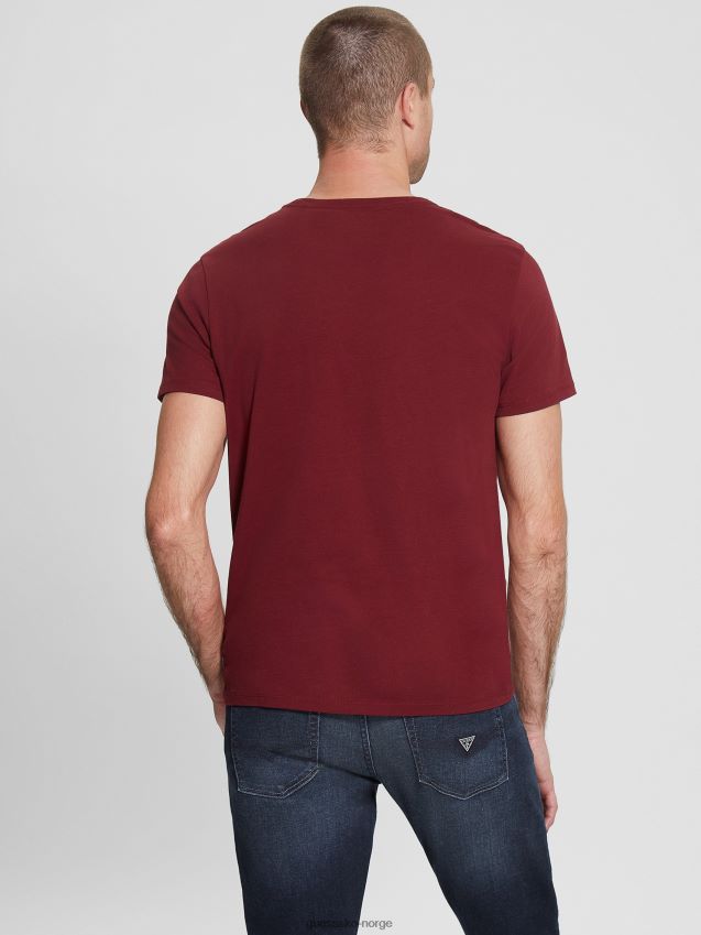 Guess kjedelogo-t-skjorte pinot noir a586 pinot noir a586 menn F0LJ8010784