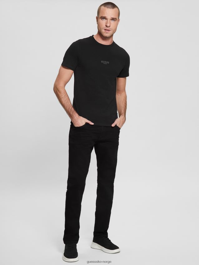 Guess øko aidy t-skjorte kulsort kulsvart menn F0LJ8010354