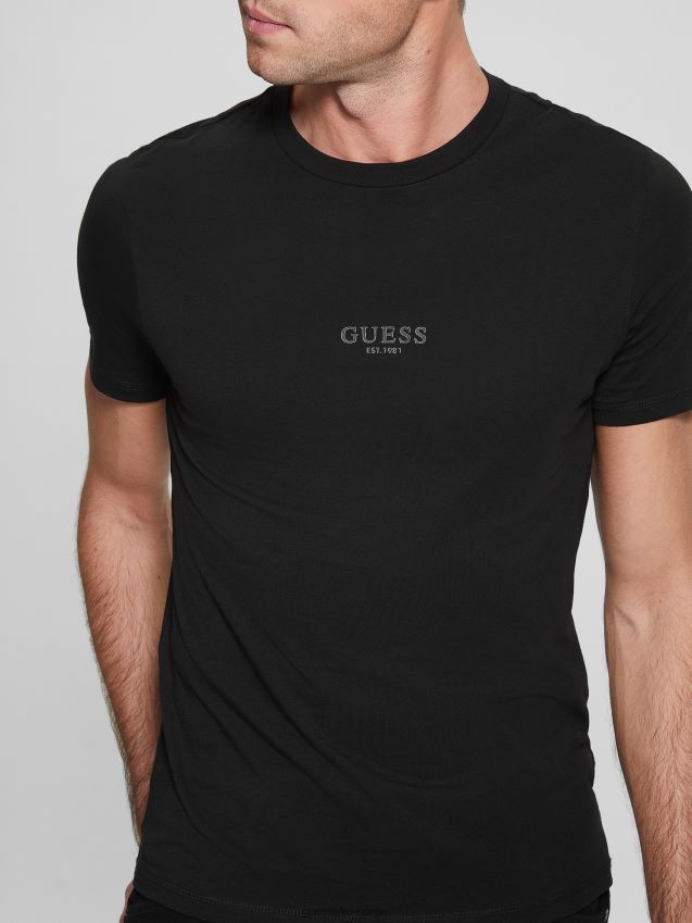 Guess øko aidy t-skjorte kulsort kulsvart menn F0LJ8010354