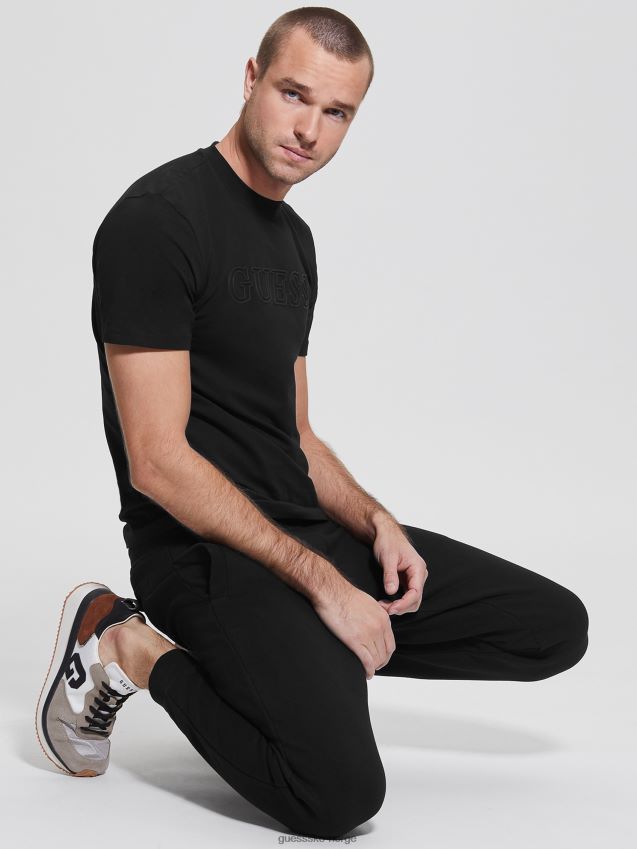 Guess øko alphy t-skjorte kulsort kulsvart menn F0LJ8010793