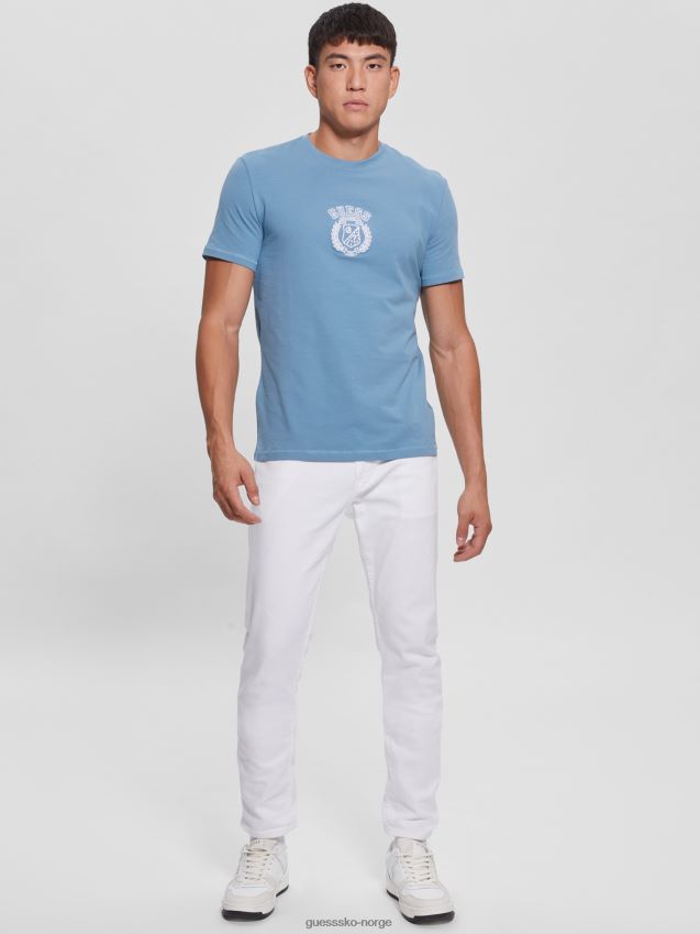 Guess øko semyon tee parisisk tak blå parisisk tak blå menn F0LJ8010773