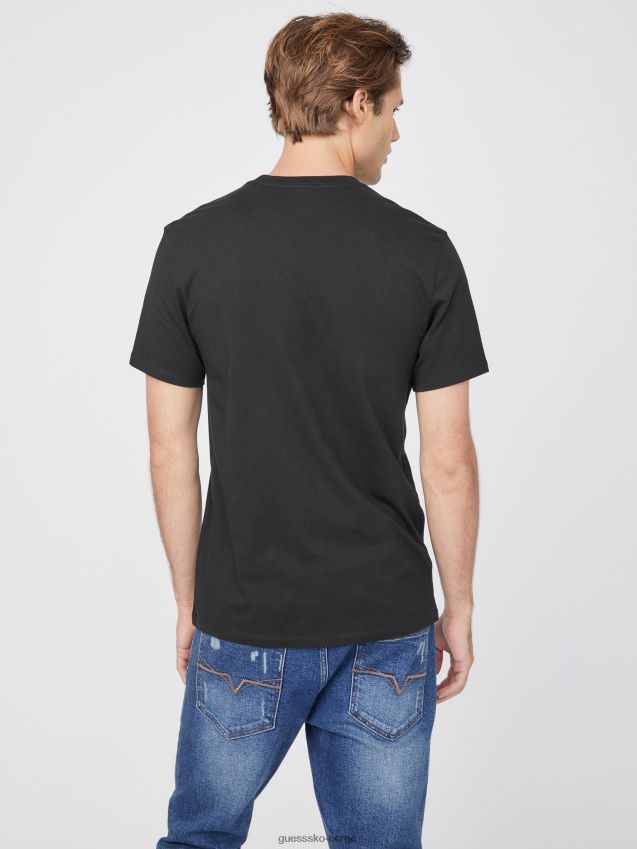 Guess kulsort øko grand skull t-skjorte kulsvart menn F0LJ808420