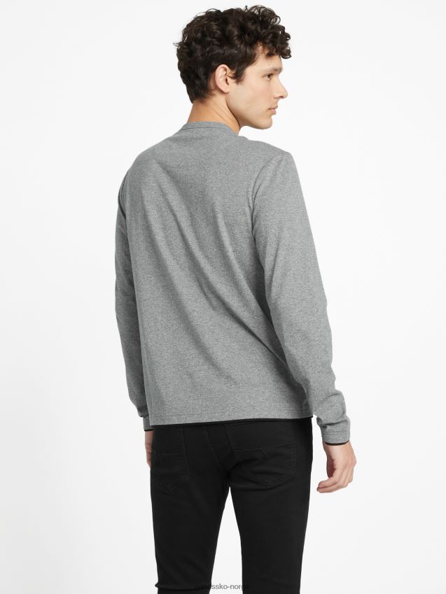 Guess medium kull lyng edgar marled langermet t-skjorte middels kulllyng menn F0LJ808390