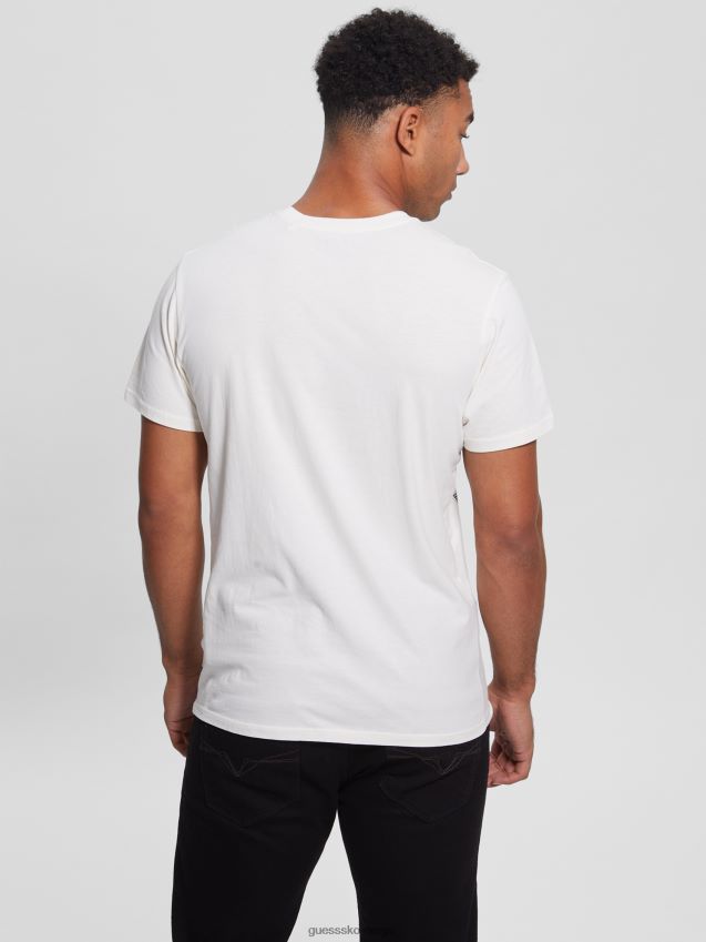Guess midnatt show tee osp hvit osp hvit menn F0LJ8010850