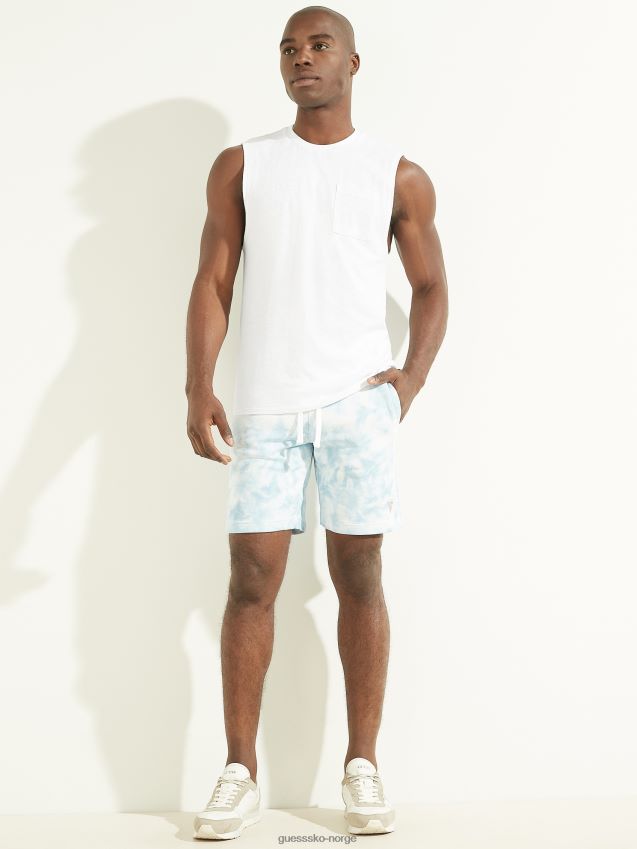 Guess muskel-t-skjorte i ren hvit hamp i bomull Ren hvit menn F0LJ8010789