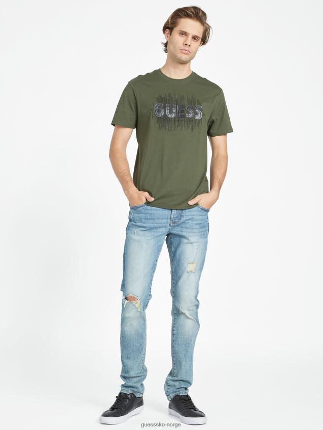 Guess nifs forest berrie logo-t-skjorte skummel skog menn F0LJ808530