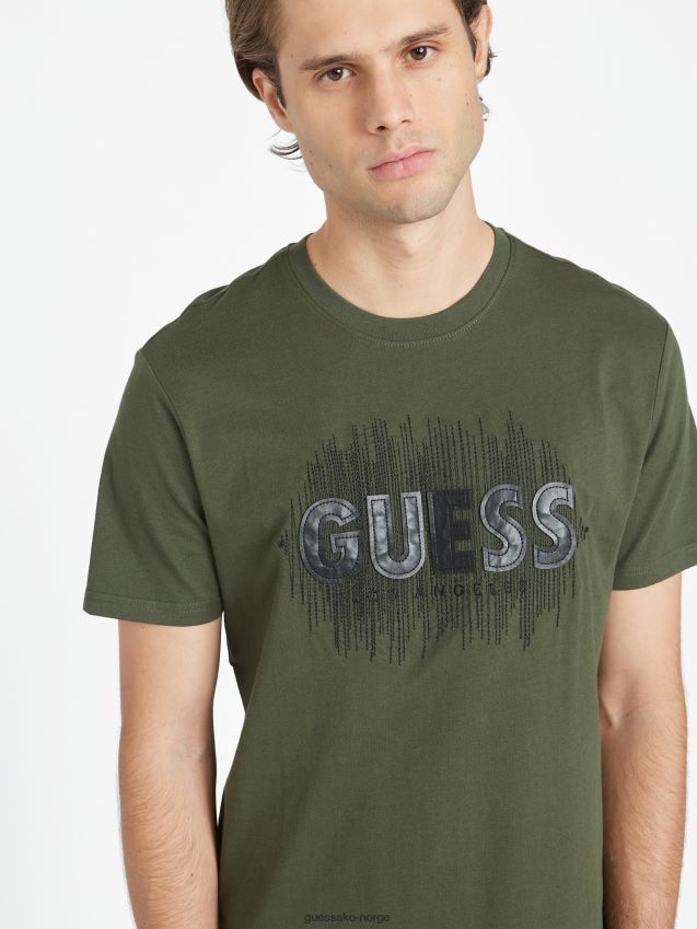Guess nifs forest berrie logo-t-skjorte skummel skog menn F0LJ808530